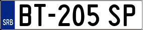 Trailer License Plate